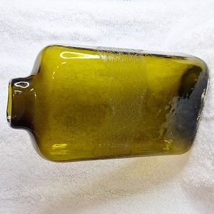 #AEQ Green  art glass vase